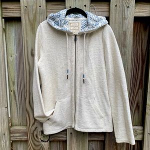 Cream hooded sweater, by Fat Face (size 8 US / 12 UK)